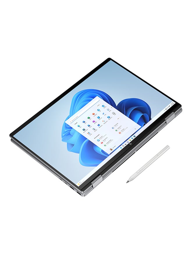 Envy x360 2-in-1 Laptop With 16 Inch 3K (2880x1800) Display Touch screen, AMD Ryzen 7 8840HS Processor/16GB RAM DDR5/1TB SSD/AMD Radeon Graphics/Windows 11 Home/ English/Arabic Meteor Silver