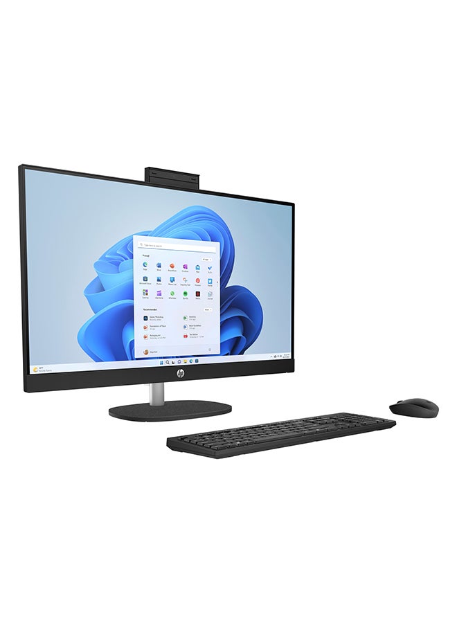 HP 27 inch All-in-One  27 Full HD(1920X1080) Display,Intel Core Ultra 7 155U Processor/16GB RAM DDR5/1TB SSD/Windows 11 Home/Intel Iris Xe Graphics/ English/Arabic Jet Black  - Image 3