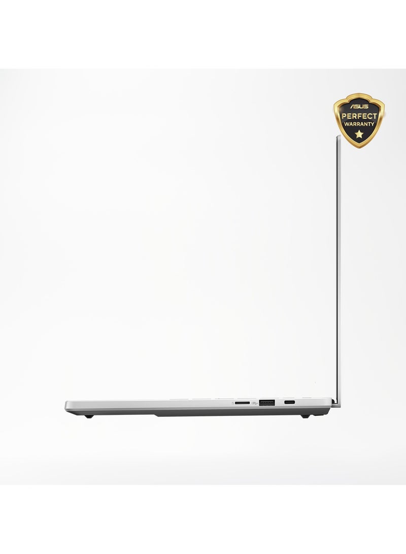 ASUS ASUS ROG Zephyrus G14 GA403WR AMD Ryzen AI 9 HX 370 12-Cores, RTX 5070Ti 12GB, 32GB LPDDR5X 8000MHz, 1TB NVMe SSD, 14″ OLED 3K 120Hz , Win 11 Home, 1 Year Perfect Warranty English/Arabic Platinum White  - Image 5