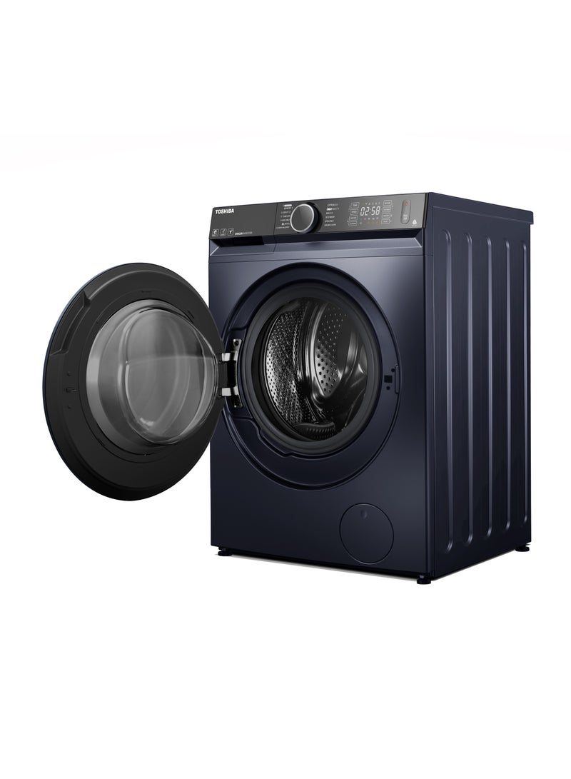 توشيبا FL Waher Dryer, 1400 RPM UFB - Great Waves - Wi-Fi - Steam - Inverer Motor - 10.5 kg TWD-BM115GF4EG(MK) Morandi Grey  - Image 2