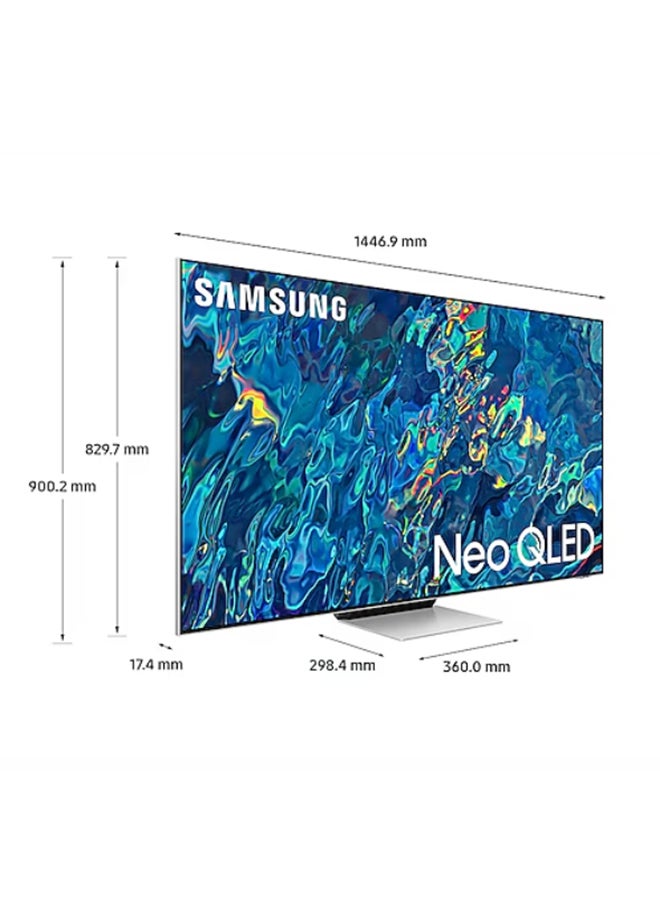 سامسونج Renewed - 65 Inch Neo QLED 4K Smart TV (2022) 65QN95B Bright Silver - Image 2