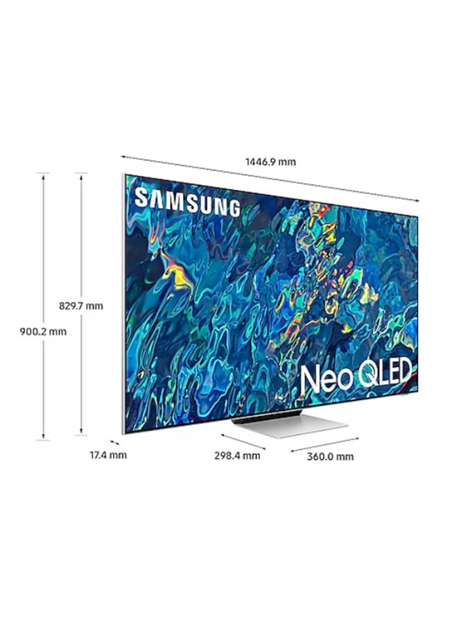 سامسونج Renewed - 65 Inch Neo QLED 4K Smart TV (2022) 65QN95B Bright Silver - Image 2
