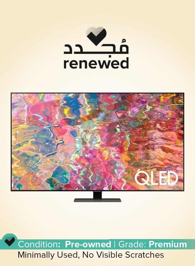 سامسونج Renewed - 55" Q80B QLED 4K Smart TV QA55Q80BA Carbon Silver - Image 1