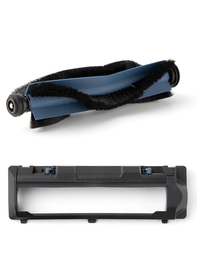 إيوفي Replacement Roller Brush with Bristles and Rubber and Replacement Brush Guard with Pro-Detangle Comb, Compatible with X10 Pro Omni Robot Vacuum 650 W T29E90J1 Black  - Image 1