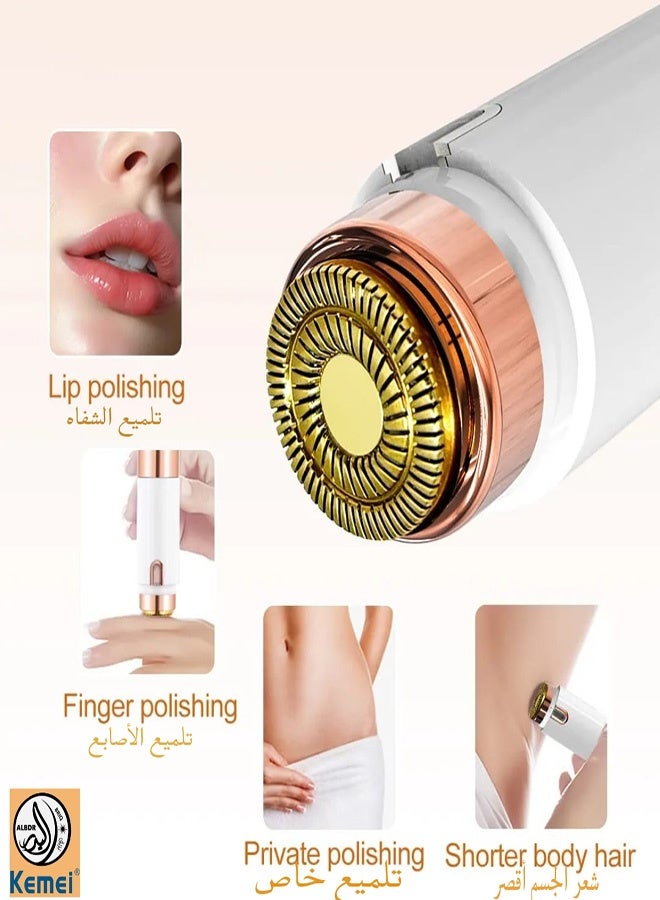 Kemei Women's Facial, Body & Eyebrow Hair Removal Machine, Women's Grooming Machine KM-152 (Saudi Version) - Image 5