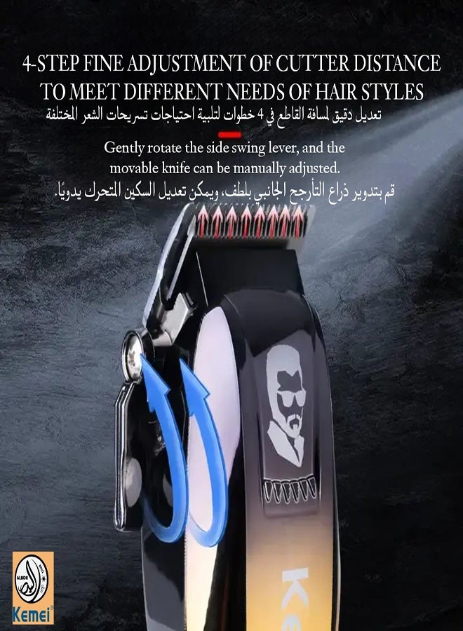 كيمي KM-709A ماكينة حلاقة شعر احترافية (الإصدار السعودي) - Image 4