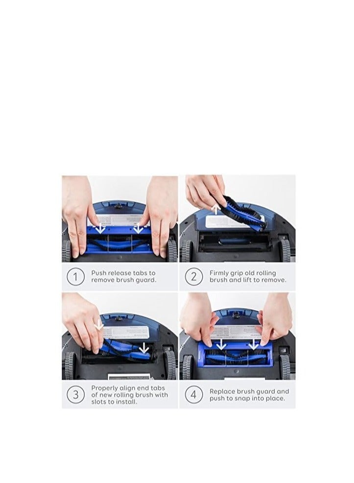 إيوفي RoboVac Replacement Rolling Brush, RoboVac 11S, RoboVac 11S MAX, RoboVac 15T, RoboVac 30, RoboVac 30C, RoboVac 30C MAX, RoboVac 15C, RoboVac 15C MAX, RoboVac 12, RoboVac 35C Accessory 65 W T2907 Blue  - Image 2