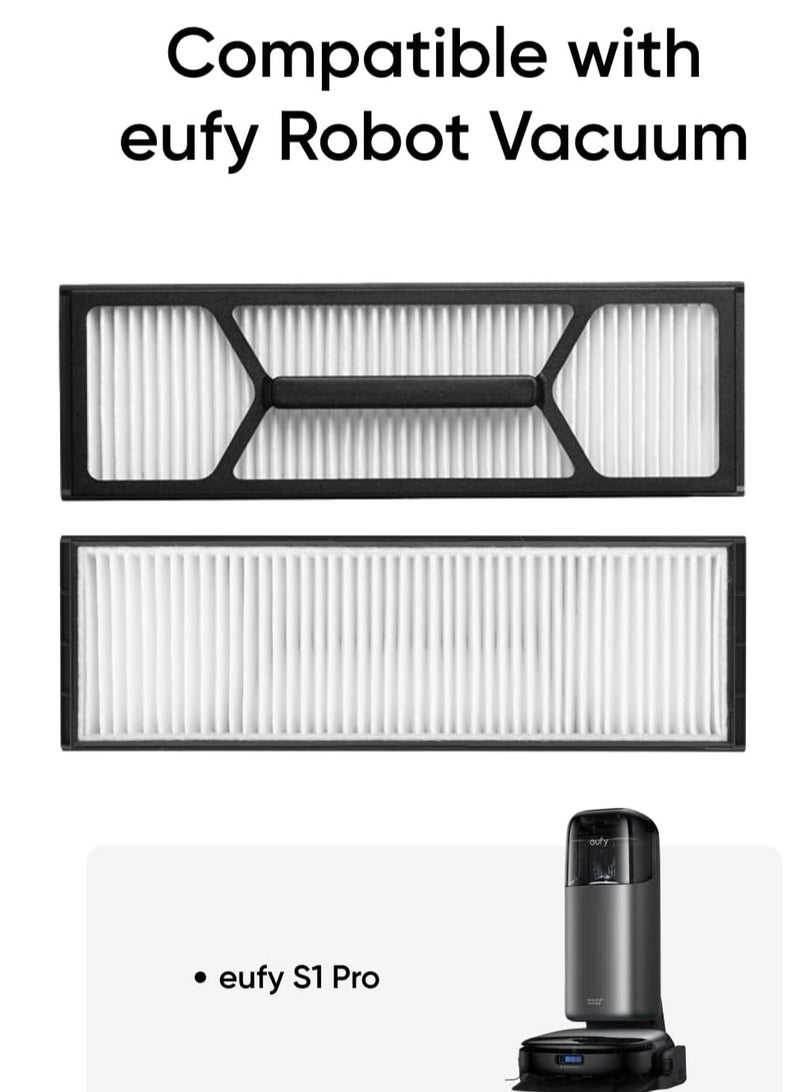 eufy High-Performance Filter for Robot Vacuum Omni S1 Pro, 2 Packs Included 45 W T29B7 Black - Image 5