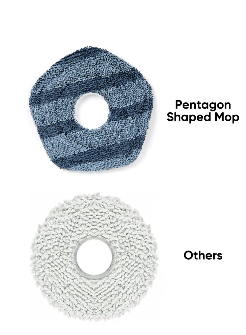 إيوفي 2 Washable Vacuum Mop Cloths, Compatible X10 Pro Omni X9 Pro Robot Vacuums, Washable and Reusable Soft Mopping Pad, Parts, Accessories 30 W T29E7 Black  - Image 3