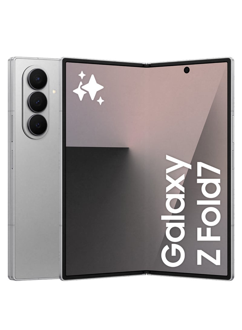 Samsung Galaxy Z Fold 7 Dual SIM Silver Shadow 12GB 256GB 5G - Middle East Version  - Image 1
