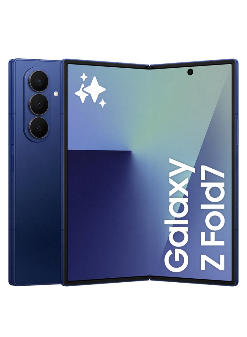 Samsung Galaxy Z Fold 7 Dual SIM Blue Shadow 12GB 512GB 5G - Middle East Version  - Image 1