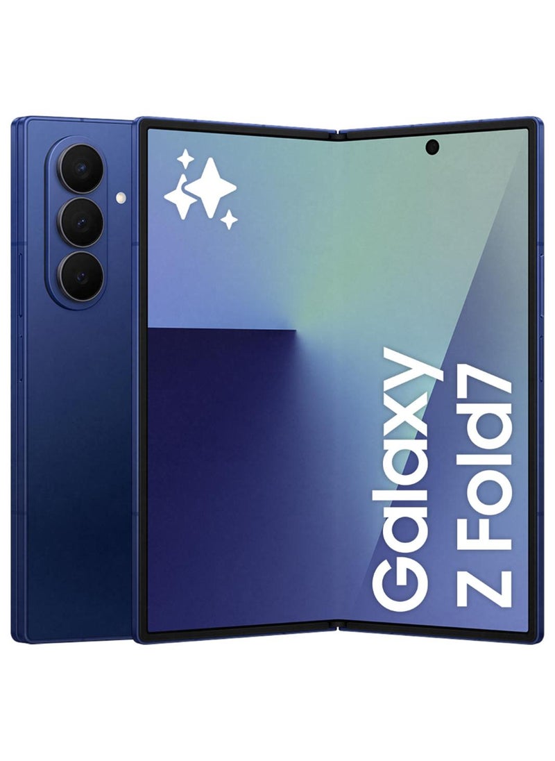 Samsung Galaxy Z Fold 7 Dual SIM Blue Shadow 12GB 512GB 5G - Middle East Version - Image 1