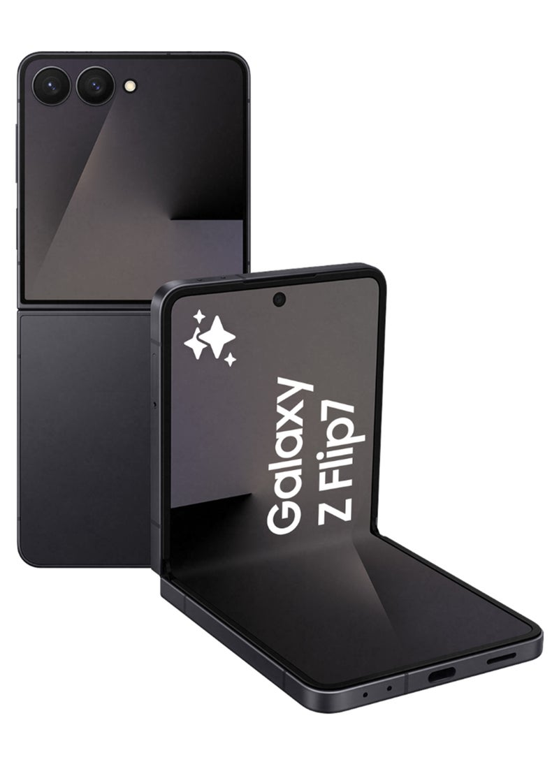 Samsung Galaxy Z Flip 7 Dual SIM Jet Black 12GB 512GB 5G - Middle East Version  - Image 1