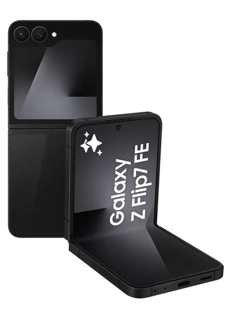 سامسونج Galaxy Z Flip7 FE Dual SIM Black 8GB 256GB 5G - Middle East Version  - Image 1