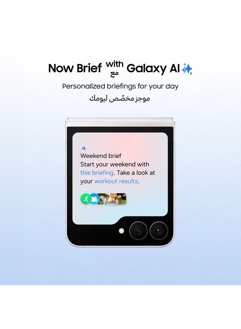 سامسونج Galaxy Z Flip 7 FE Dual SIM White 8GB 256GB 5G - International Version - Image 3