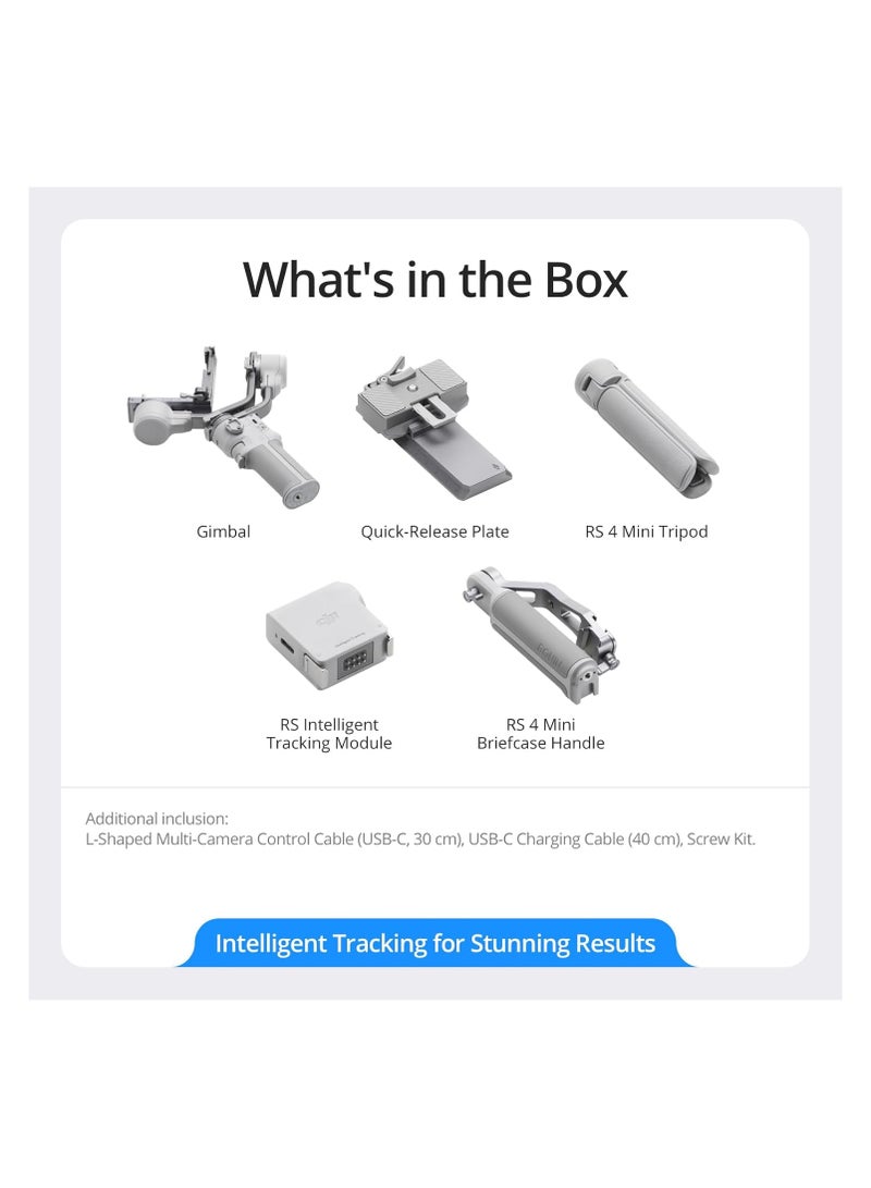 dji Gimbal Stabilizer for Camera Canon/Sony/Panasonic/Nikon/Fujifilm, Auto Axis Locks, Intelligent Tracking, 2kg/4.4lbs Payload, Camera Gimbal, Briefcase Handle - Image 4