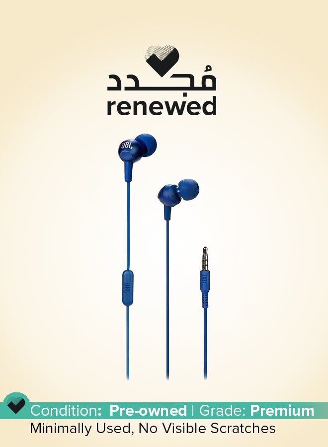 JBL Renewed - C200Si In-Ear Headphones With Mic For Android Ios blue - Image 1