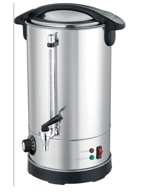 10L Water Boiler – Stainless Steel Double Wall, Safety Lock Lid, Non-Drip Faucet, Keep Warm Function NWB1000 Silver