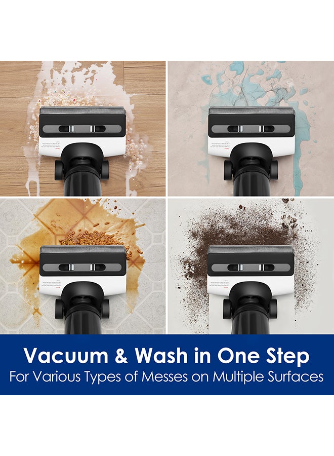 Tineco Floor ONE S6 FlashDry Cordless Wet Dry Vacuum Floor Cleaner Washer Mop All-in-One for Hard Floors, LED Display, Long Runtime, Dual-Sided Edge Cleaning, Self-Cleaning 220 W FW361000AE Black/White  - Image 2