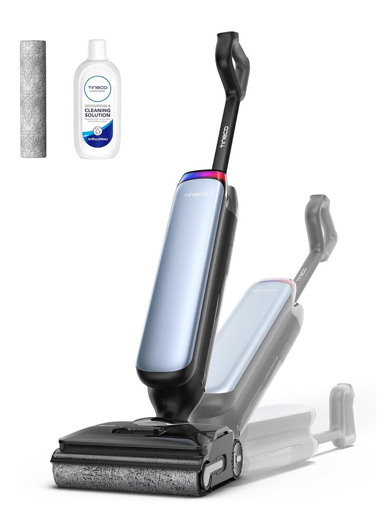 Tineco Floor One S9 Artist Wet Dry Vacuum Cleaner, 22kPa, 360° SmoothDrive, Anti-Tangle, Self-Cleaning, 50 Minutes Working Time, Double Edge Cleaning, 180° Lay-Flat, Flashdry at 85°C 1 L 230 W FW2C0800AE Black  - Image 1