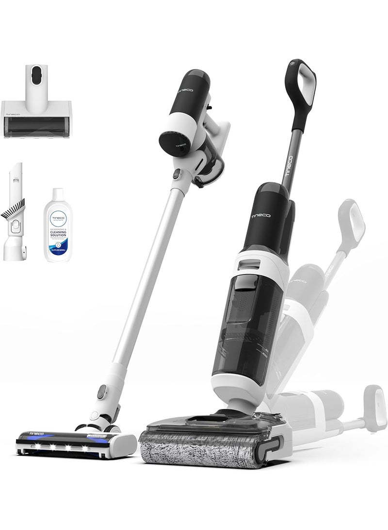 Tineco Floor ONE Switch S6 Stretch Wet Dry Vacuum Cleaner, Multi-Function, 180° Lay-Flat, Anti-Tangle Design, Self-Cleaning, 65Min Runtime, Dual-Edge Cleaning, Whole-House Cleaning Floor Cleaner 0.8 L 180 W FW311500SA Black  - Image 1