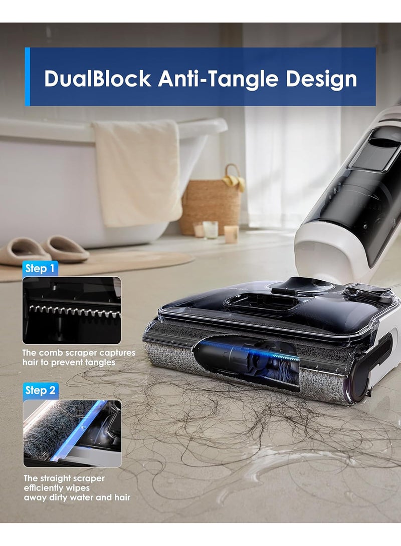 Tineco Floor ONE Switch S6 Stretch Wet Dry Vacuum Cleaner, Multi-Function, 180° Lay-Flat, Anti-Tangle Design, Self-Cleaning, 65Min Runtime, Dual-Edge Cleaning, Whole-House Cleaning Floor Cleaner 0.8 L 180 W FW311500SA Black  - Image 4