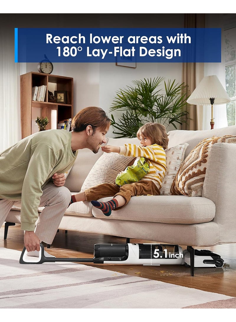 Tineco Floor ONE Switch S6 Stretch Wet Dry Vacuum Cleaner, Multi-Function, 180° Lay-Flat, Anti-Tangle Design, Self-Cleaning, 65Min Runtime, Dual-Edge Cleaning, Whole-House Cleaning Floor Cleaner 0.8 L 180 W FW311500SA Black  - Image 3