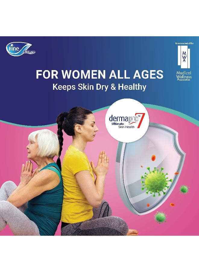 فاين كير سراويل نشطة بعد الولادة وسلس البول للنساء حجم كبير 100 140 سم خصر 12 حفاضات - Image 4