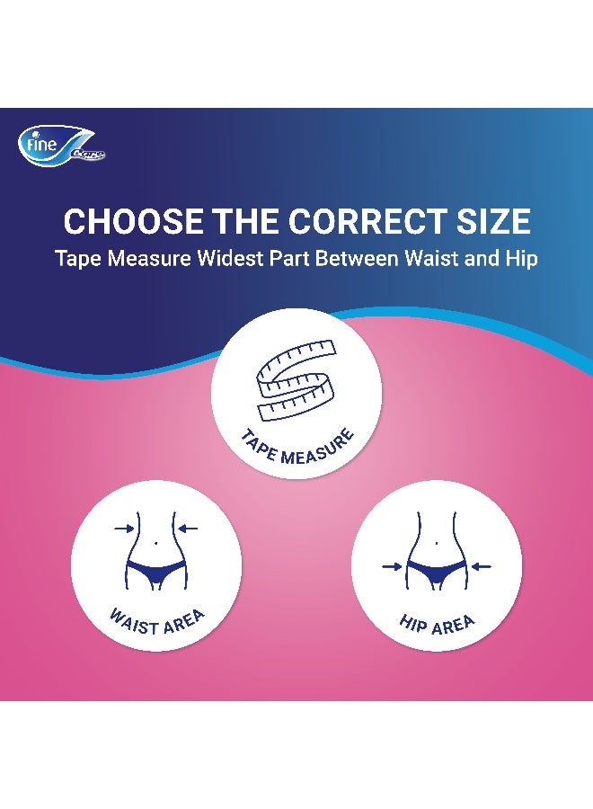 Fine Care Active Postpartum And Incontinence Underwear For Women Medium Size 80  120Cm Waist 48 Diapers - Image 5