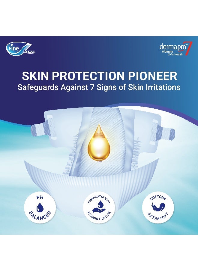 Fine Care Care Adult Incontinence Diaper Briefs Medium Size 75 110Cm 40 Diapers - Image 4