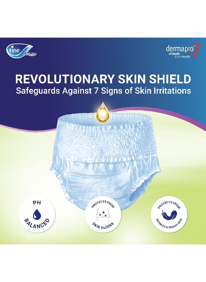 Fine Care Care Incontinence  Adult Pull Ups Unisex Pants 14 Diapers Xlarge Waist Size 130 170 Cm - Image 5