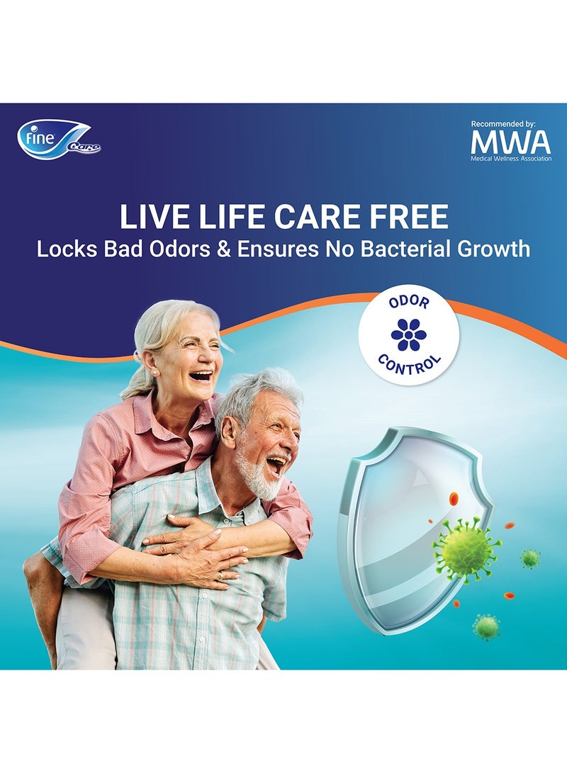 Fine Care Care Incontinence  Adult Unisex Briefs 9 Diapers Xlarge Waist Size 130 178 Cm - Image 3