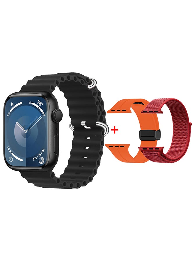 MARGOUN Smart Watch Fitness Tracker 44mm for Android and Ios with 3 Replacement Bands and Charging Cable Multicolour-5 - Image 4