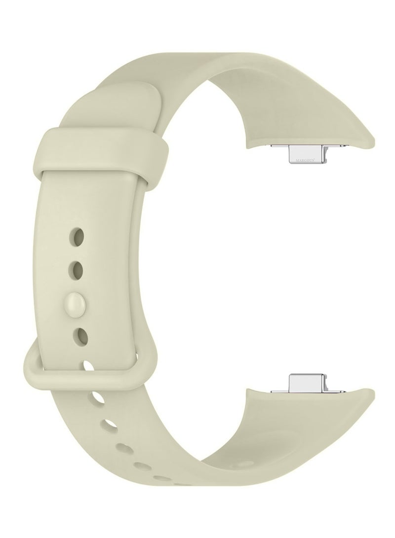 MARGOUN Classic Silicone Strap for Xiaomi Band 9 Pro Sand Beige  - Image 2