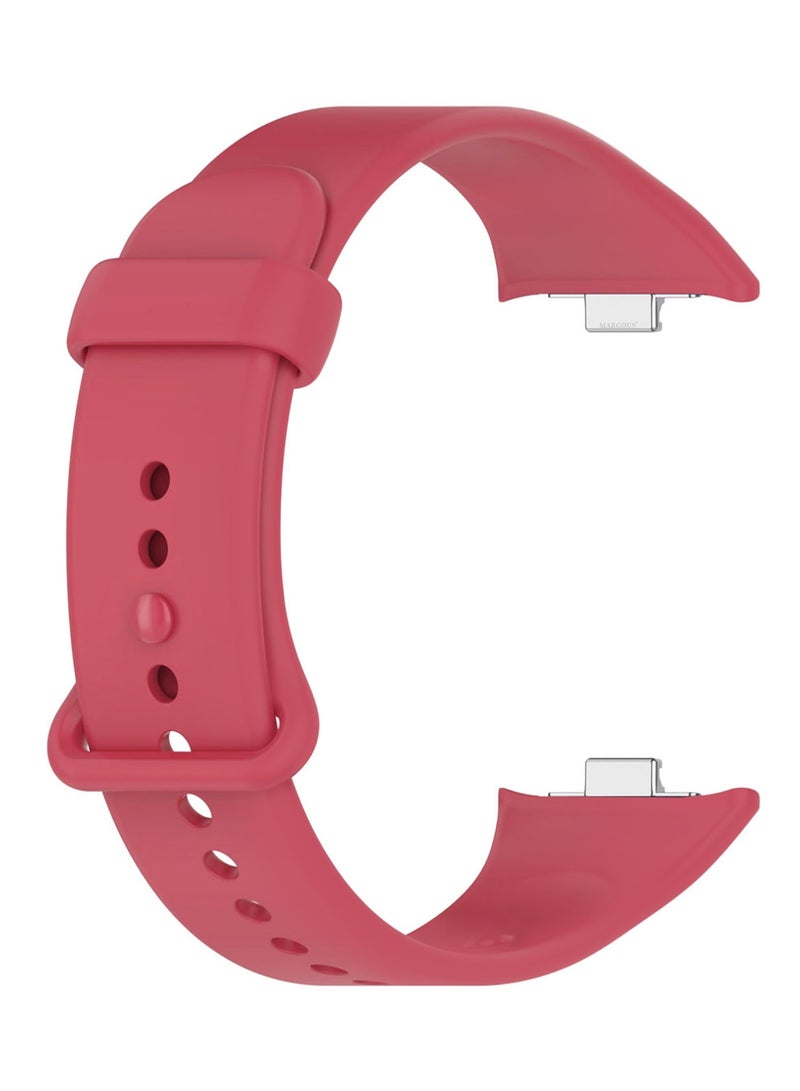 MARGOUN Classic Silicone Strap for Xiaomi Band 9 Pro Crimson Red  - Image 2