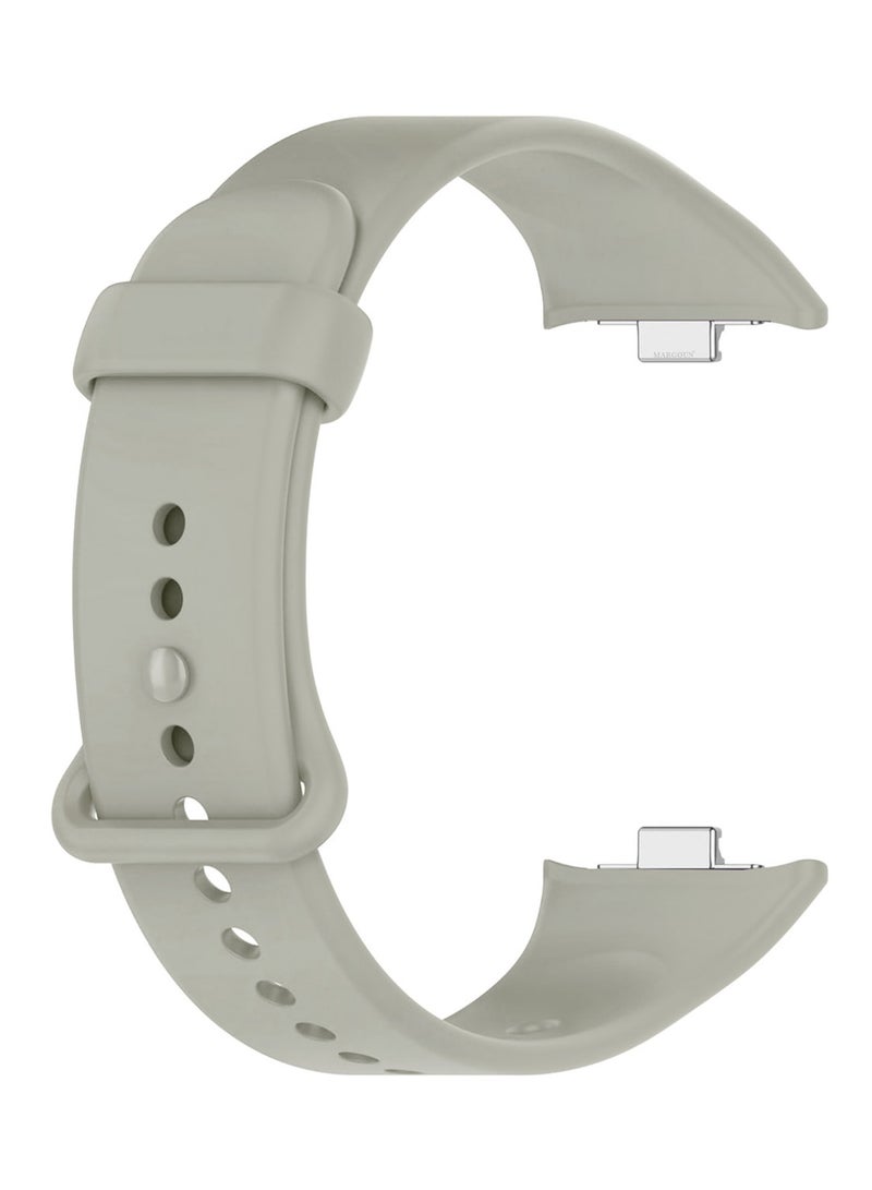 MARGOUN Classic Silicone Strap for Xiaomi Band 9 Pro Sage Grey  - Image 2