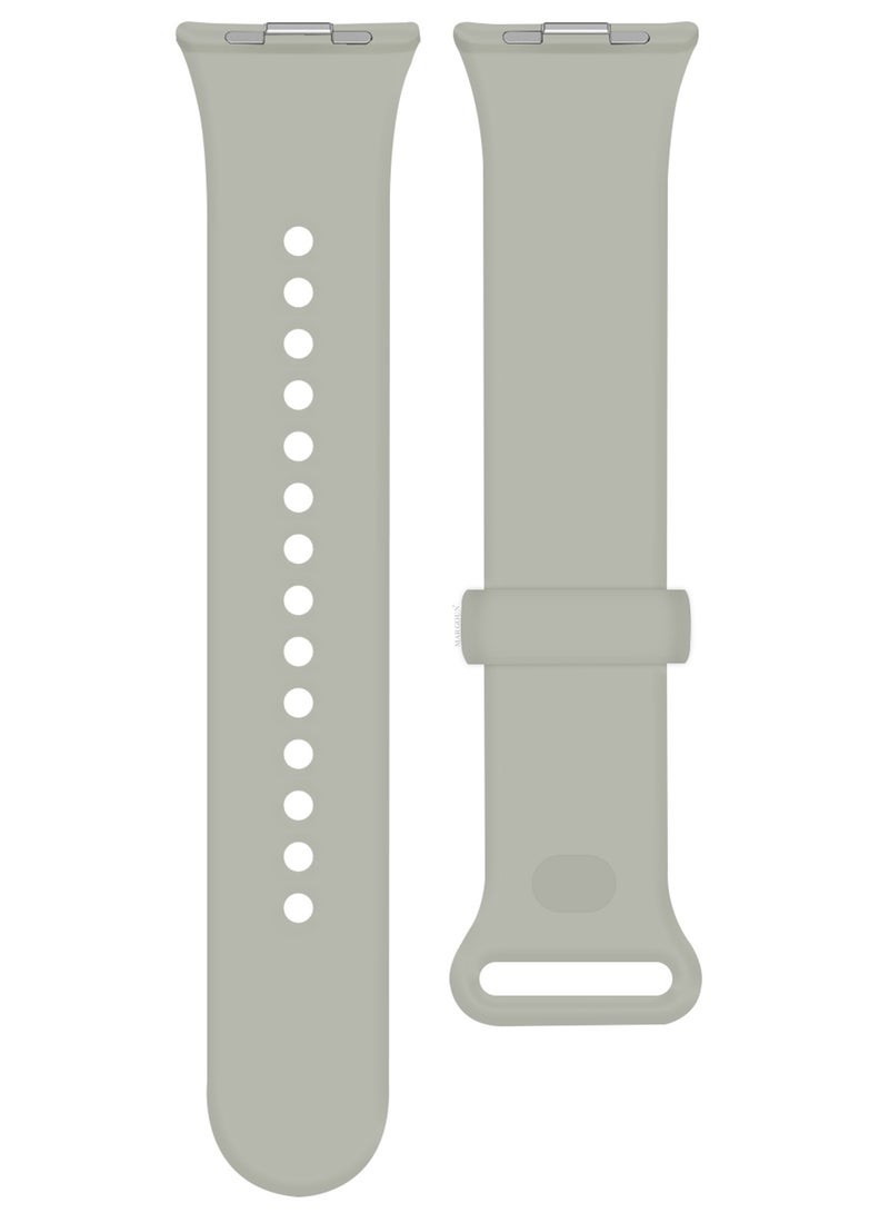 MARGOUN Classic Silicone Strap for Xiaomi Band 9 Pro Sage Grey  - Image 5