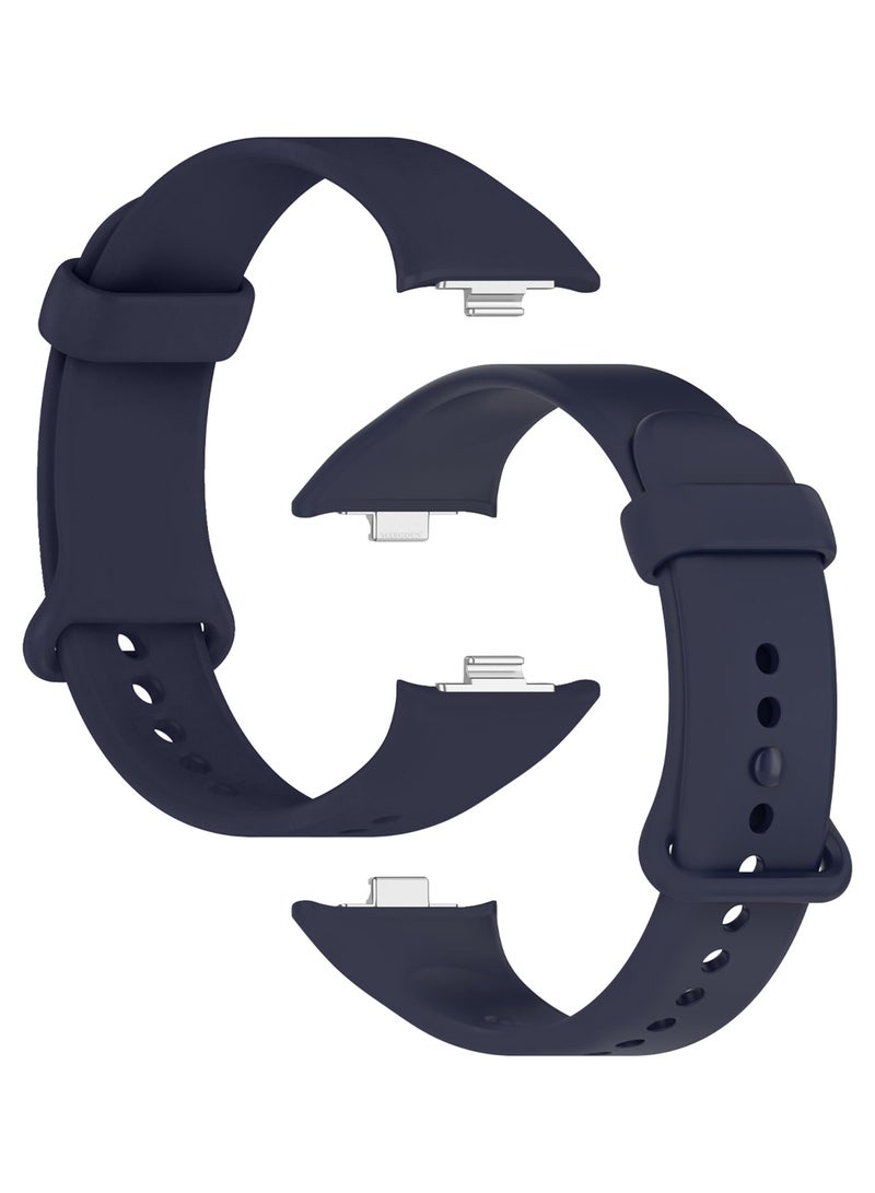 MARGOUN Classic Silicone Strap for Xiaomi Band 9 Pro Midnight Blue  - Image 1