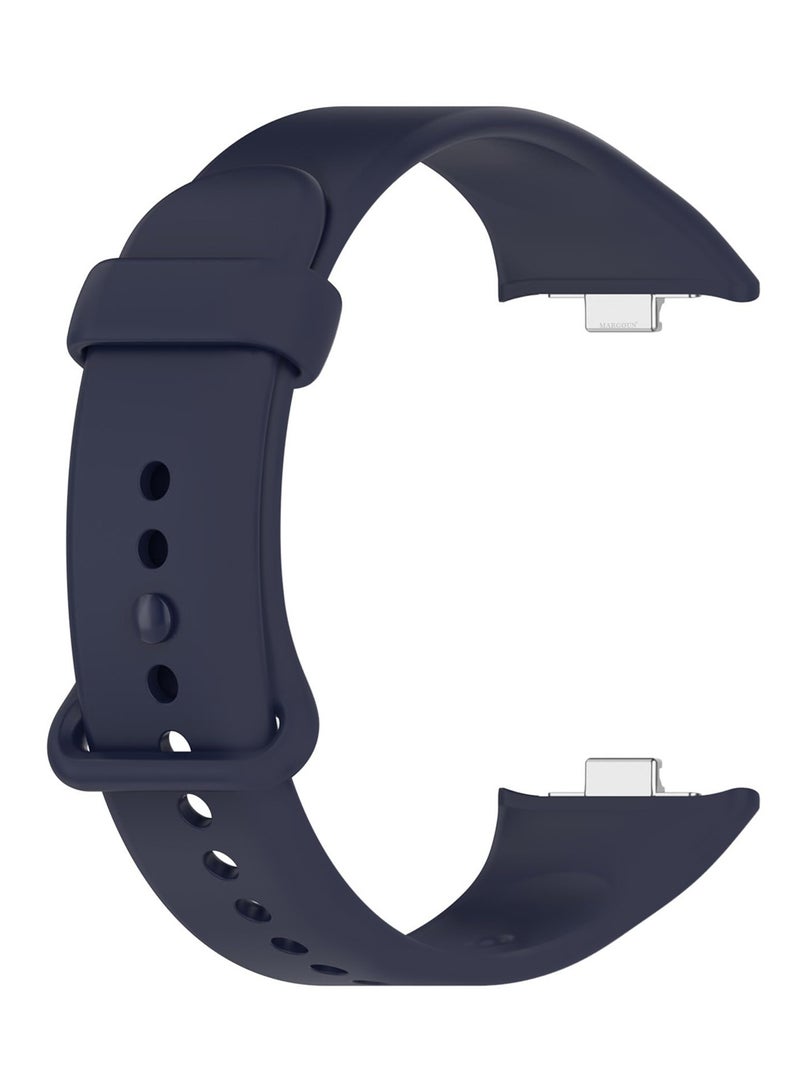 MARGOUN Classic Silicone Strap for Xiaomi Band 9 Pro Midnight Blue  - Image 2