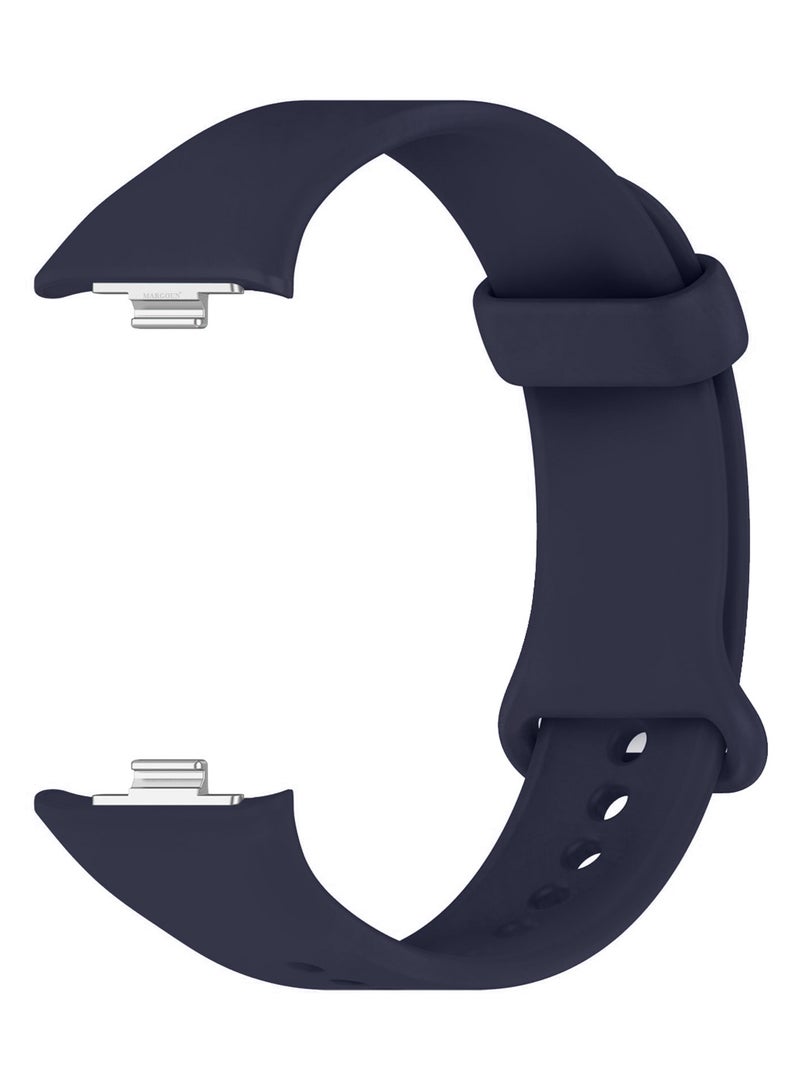 MARGOUN Classic Silicone Strap for Xiaomi Band 9 Pro Midnight Blue  - Image 3