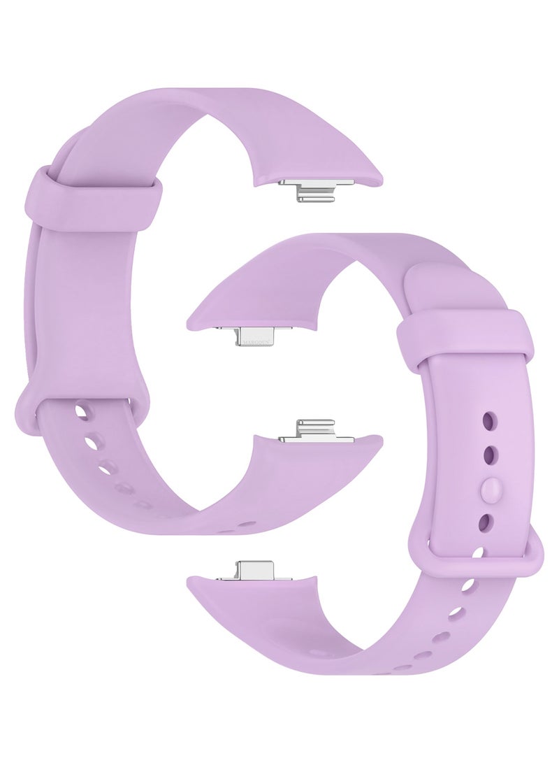 MARGOUN Classic Silicone Strap for Xiaomi Band 9 Pro Lavender Purple  - Image 1