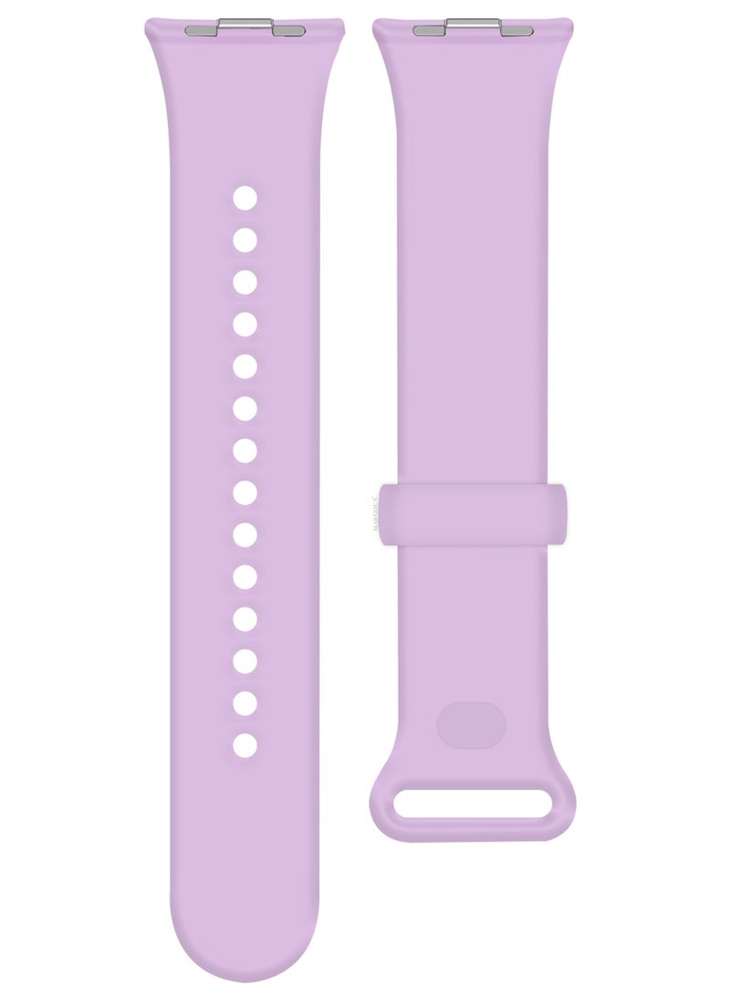 MARGOUN Classic Silicone Strap for Xiaomi Band 9 Pro Lavender Purple  - Image 5