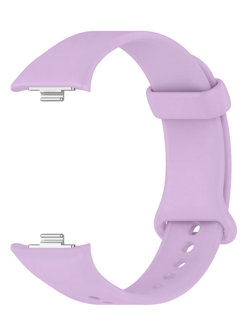 MARGOUN Classic Silicone Strap for Xiaomi Band 9 Pro Lavender Purple  - Image 3