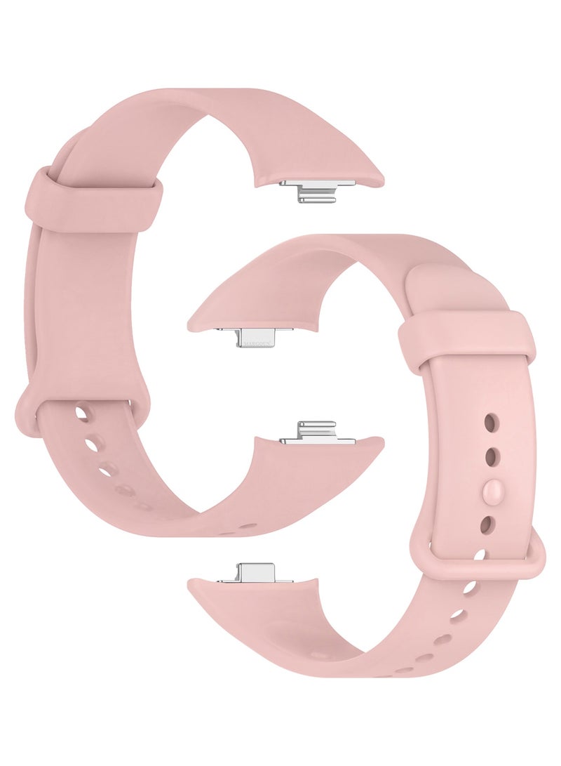 MARGOUN Classic Silicone Strap for Xiaomi Band 9 Pro Blush Pink  - Image 1