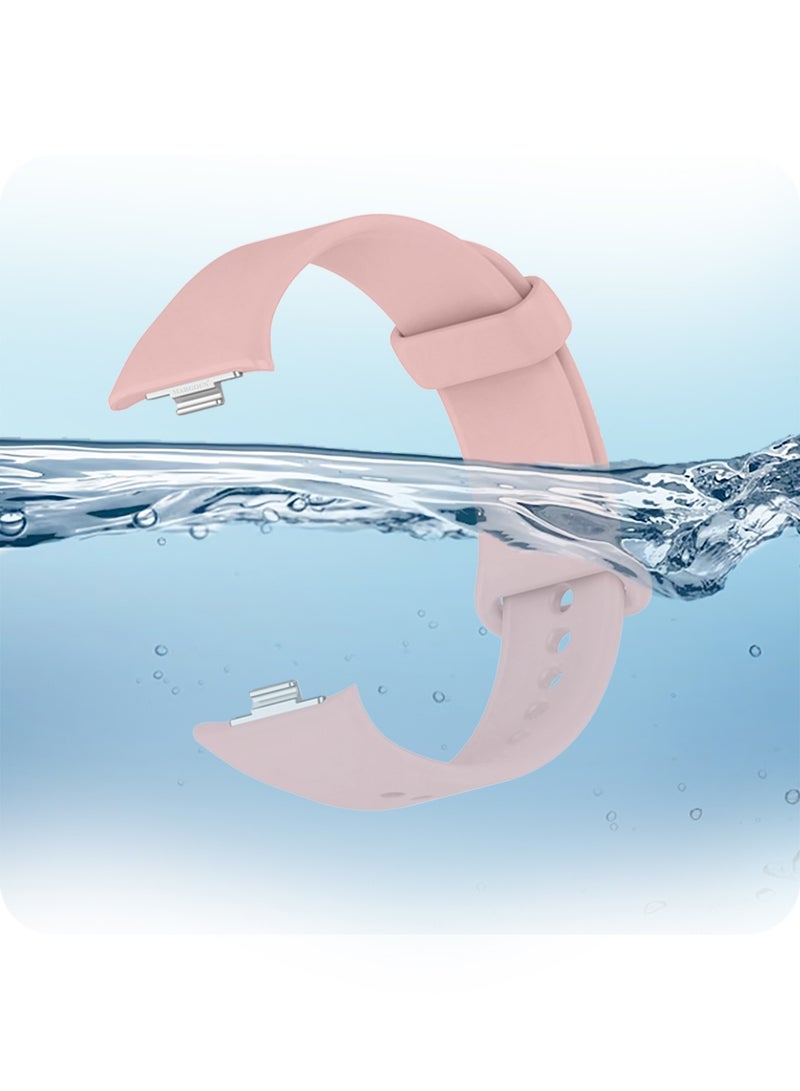 MARGOUN Classic Silicone Strap for Xiaomi Band 9 Pro Blush Pink  - Image 4