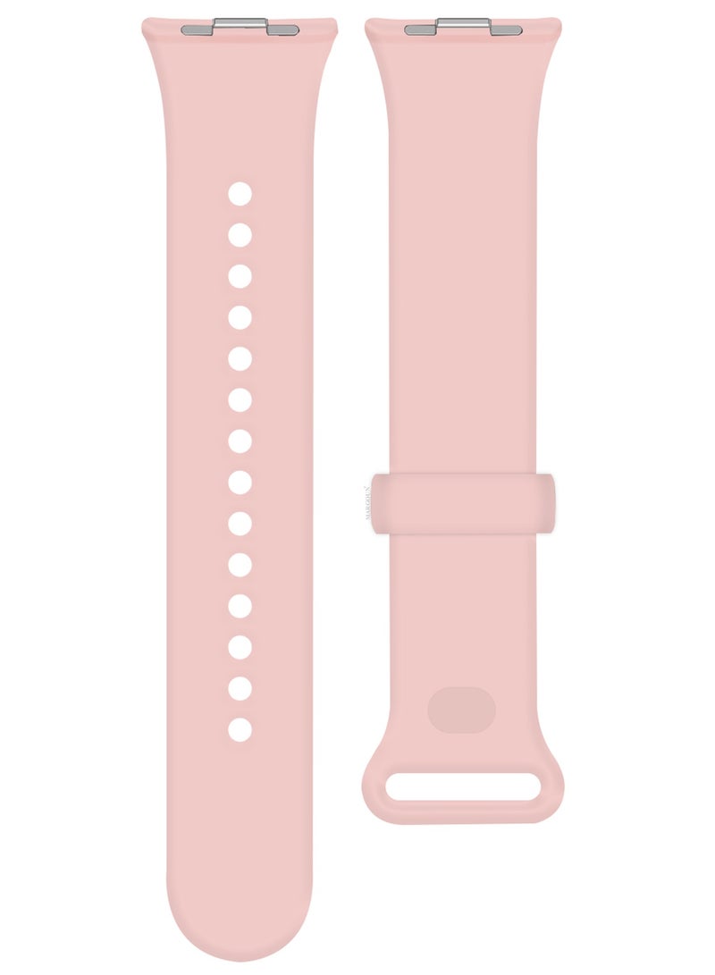 MARGOUN Classic Silicone Strap for Xiaomi Band 9 Pro Blush Pink  - Image 5