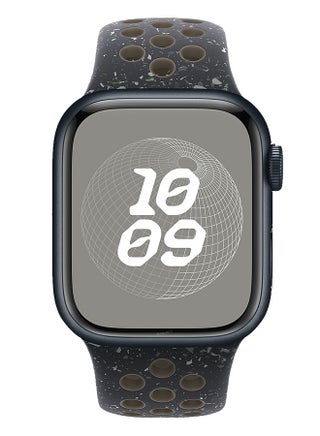 حزام رياضي سيليكون لسوار الساعة 49mm، 46mm، 45mm، 44mm، 42mm (السلسلة 3) حزام بديل مع جزيئات ملونة لساعات iWatch السلسلة Ultra 2/Ultra 10 9 8 7 SE 6 5 4 3 2 1 - view 2