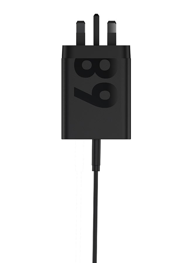 Motorola Wall Charger, 68W, Fast Charging Adapter - Black - Image 2