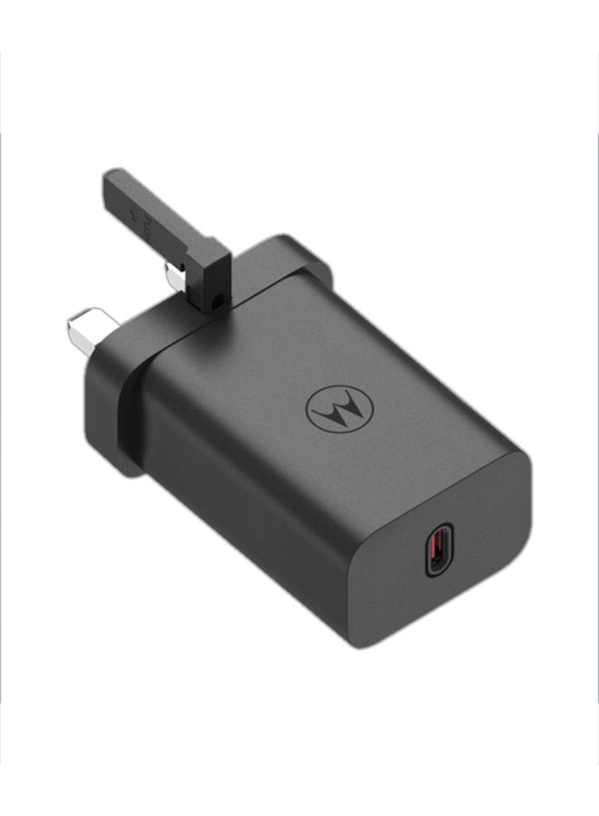 Motorola Wall Charger, 68W, Fast Charging Adapter - Black - Image 4