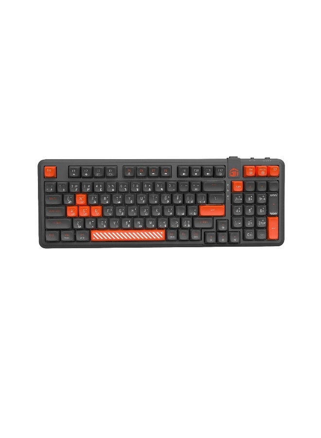 جاميرتيك Arcade Keys Wireless Mechanical Gaming Keyboard Black  - Image 1